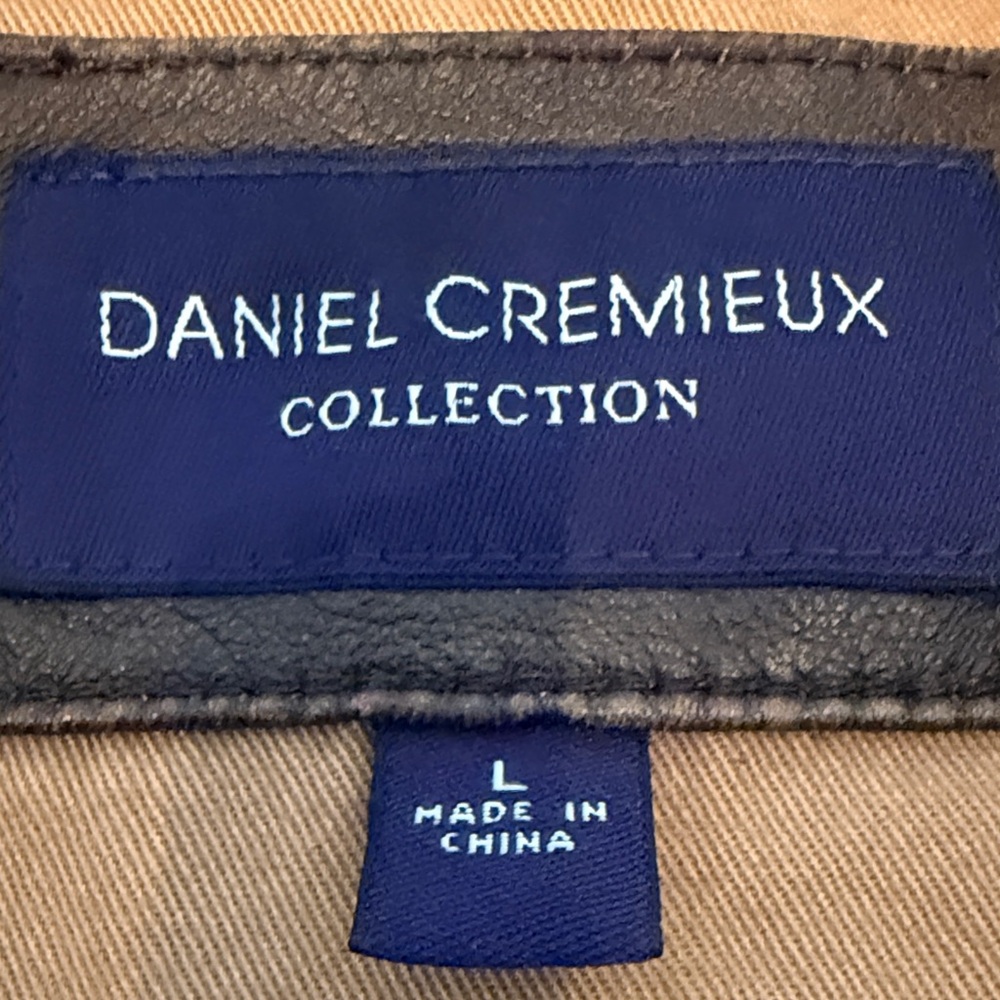 Daniel Cremieux Dark Brown Leather Field Jacket 100% Genuine Lambskin. - Picture 2 of 10